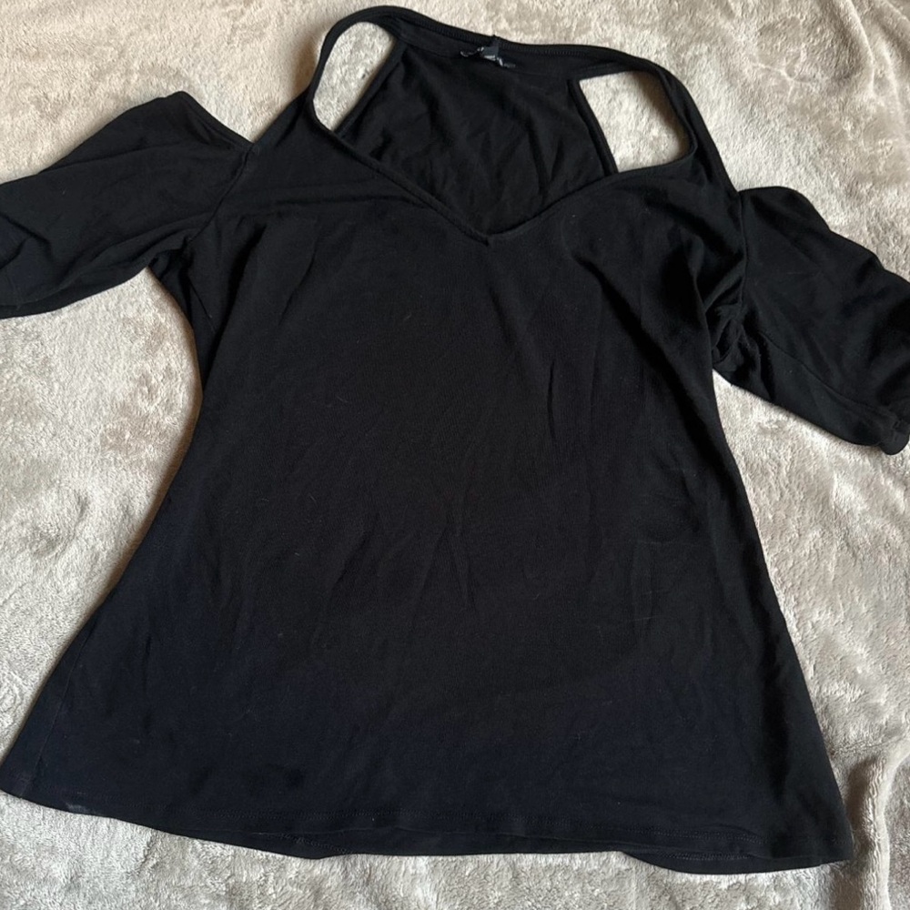 Express Black Short Sleeve Tee
